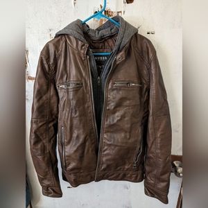 Men's Guess Medium Faux Leather Jacket